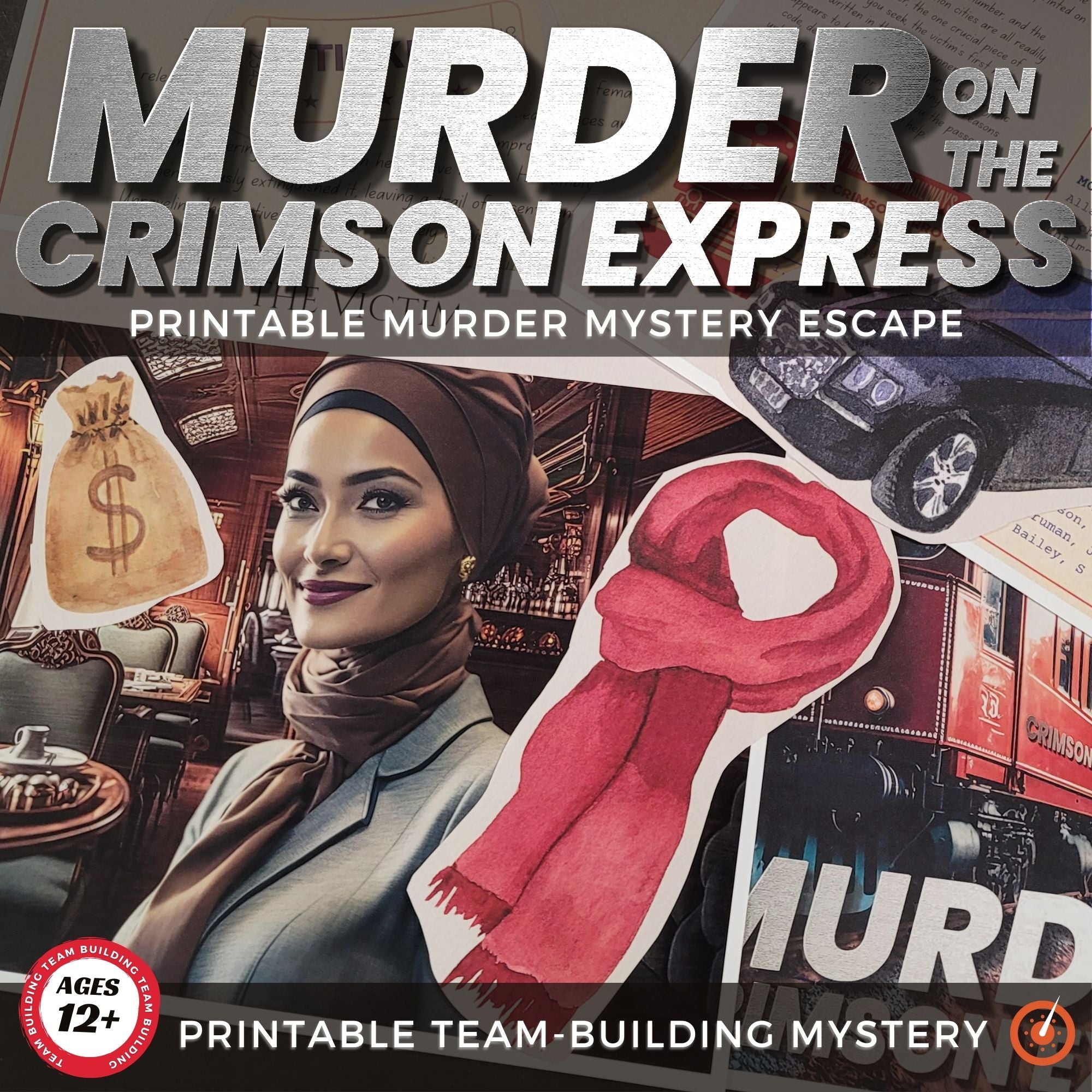 Murder at the Crimson Asylum Printable Murder Mystery Game